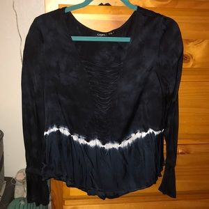 Gypsy navy blue top